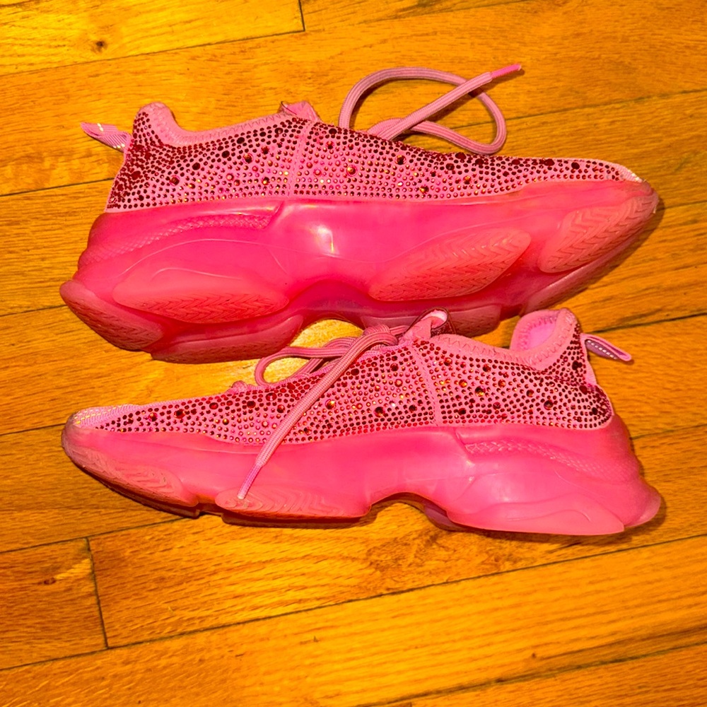 Steve Madden Maxima Rhinestone Sneakers Size 5 - Picture 6 of 8